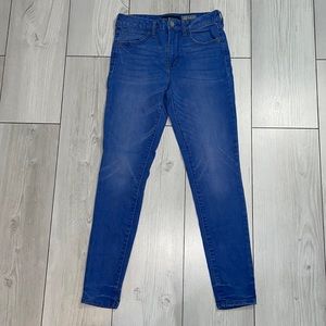Aéropostale high waisted jeggings size 4 light bright blue Jean jeggings